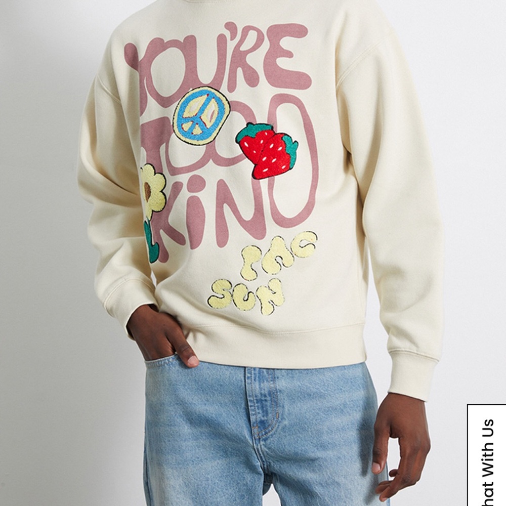 PacSun patchwork Sweatshirt - Picture 5 of 5